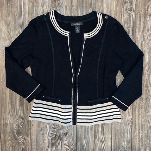 NWOT WHBM Peplum Cardigan - Picture 2 of 11